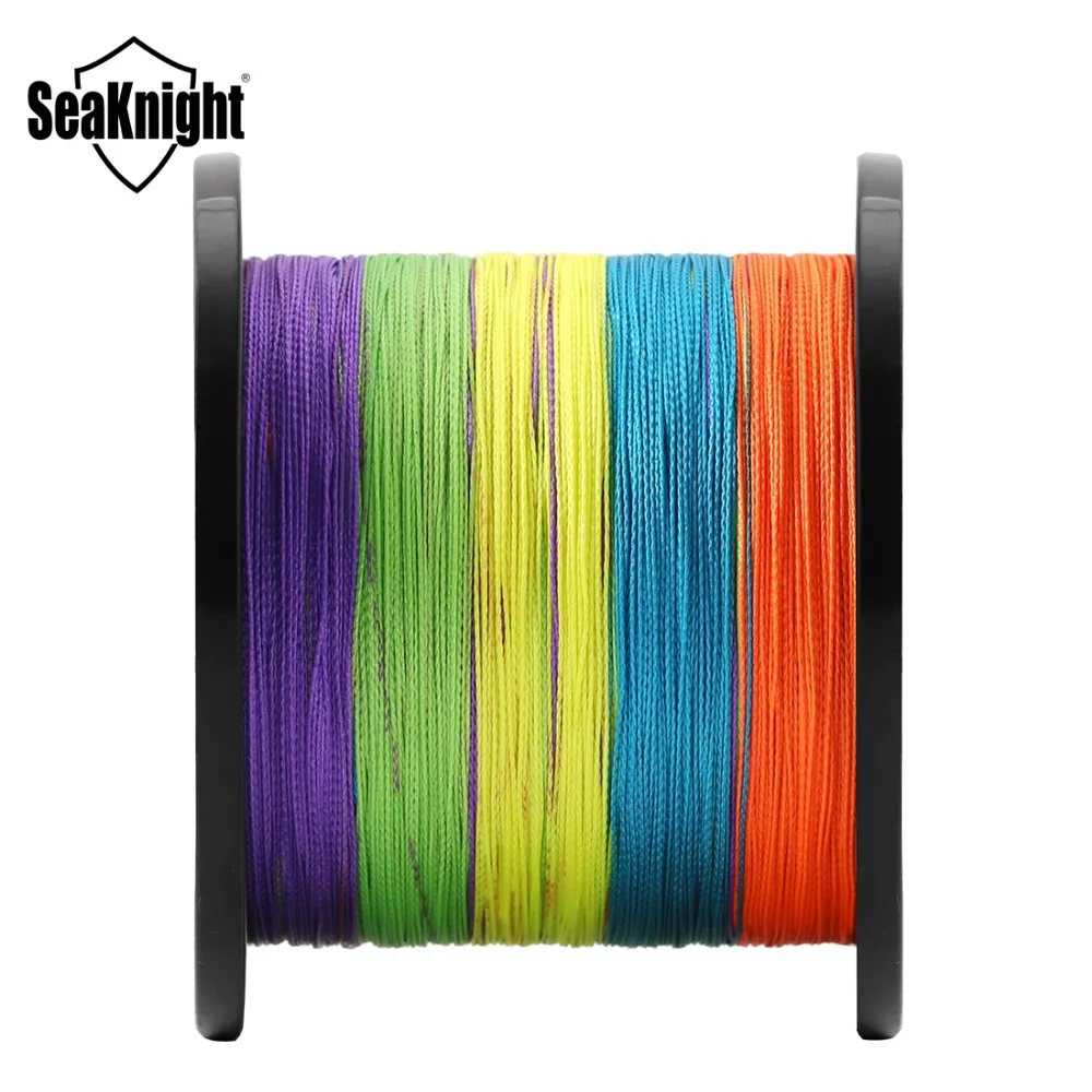 Новая серия SeaKnight TP 300 м 500 1000 4 нити плетеная леска многоцветная PE Морская Рыбалка