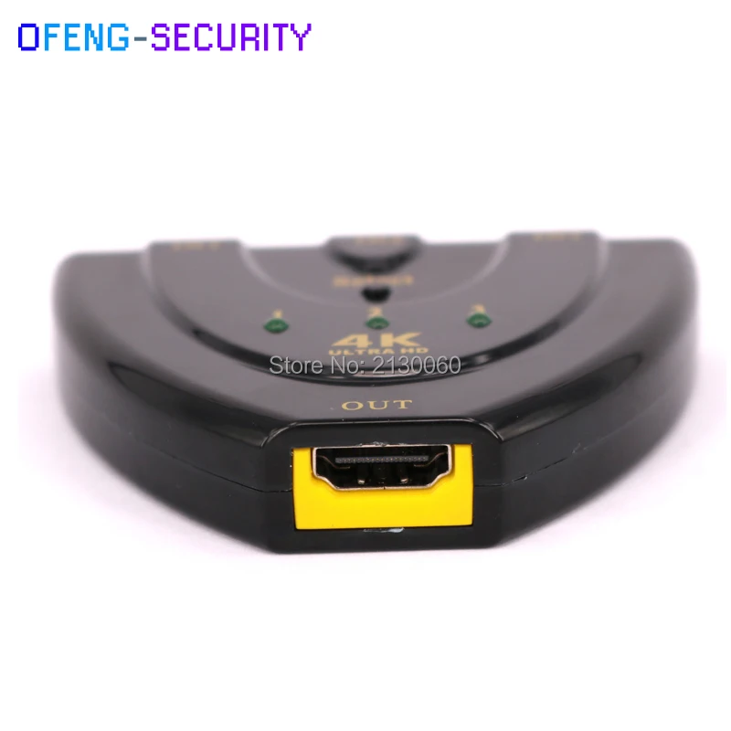 4K2K 3D Mini 3 Port HDMI Switch 4