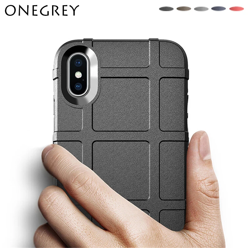 Armour Rugged Case for Iphone X 8 7 6 6s Plus Matte Protective Soft Silicone Armor Bumper Back Cover Coque IPhone 10 Capa |