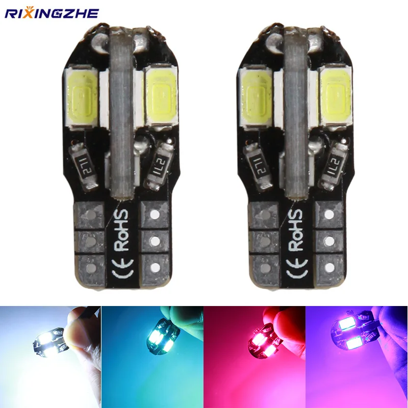 RXZ CANBUS 100 шт. Автомобильная T10 194 168 W5W 8 SMD 5630 Светодиодная неполярная автомобильная