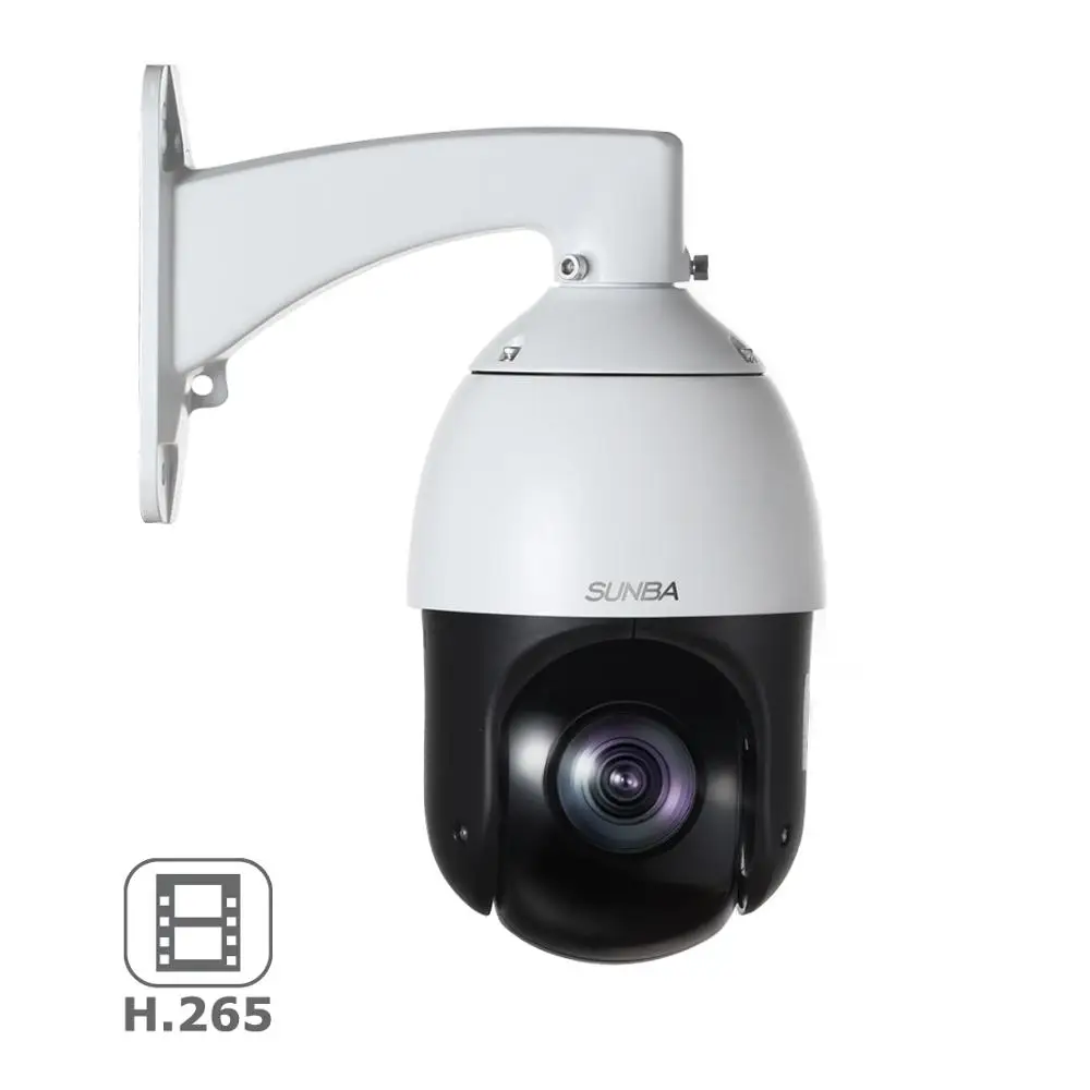 SUNBA Mini IP Camera Outdoor PTZ, 3MP PoE+Security Dome, 20X