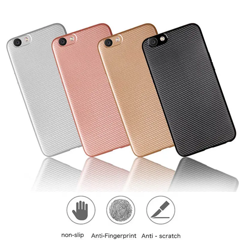 For OPPO A7 F9 A7X Ultra Slim Carbon Fiber Case Heavy Shockproof TPU Soft Silicone Back Cover A3S A83 A77 A71 A39 A57 A37 |