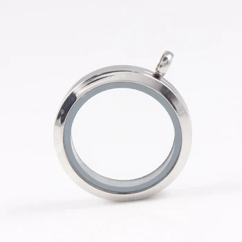 

Wholesale! Mix Size Waterproof Floating Locket 316L Stainless Steel Twist Memory Glass Lockets Pendant DIY Jewelry 50Pcs/lot