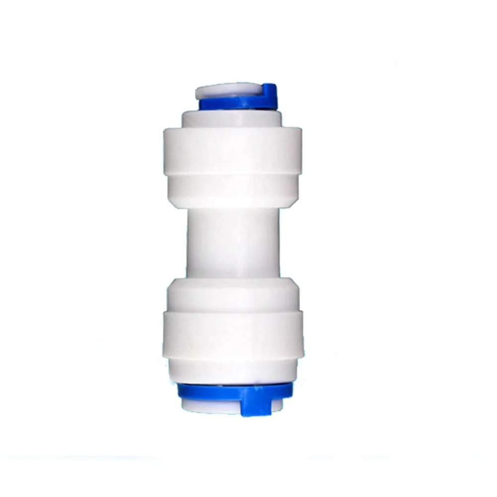 

1 PCS 3/8" to 1/4"Tub OD Quick Connect Tube Fittings I-Type Straight Connector for RO Water Systems Water Purifier Accessories