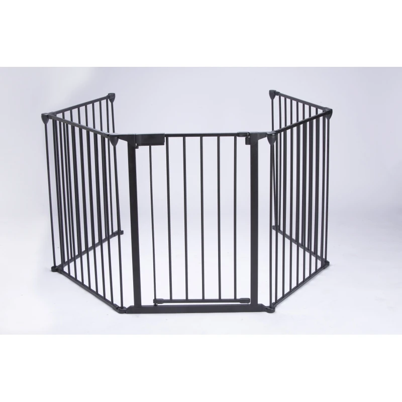 Auto-Safety-BBQ-Fire-Fireplace-Metal-Safety-Gate-With-Door-Latch-Lock-Black_14_800x800