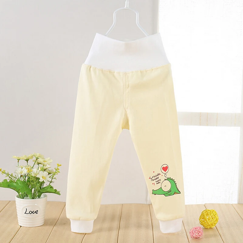 High Waisted Baby Pants Cotton Infant Clothes Cute Soft Outerwear Boy
