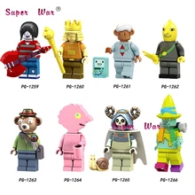 50 шт. мультфильм фильм ТВ время приключений король Ooo и Bimo Lemon вечерние Pat Prismo строительные блоки для детей игрушка