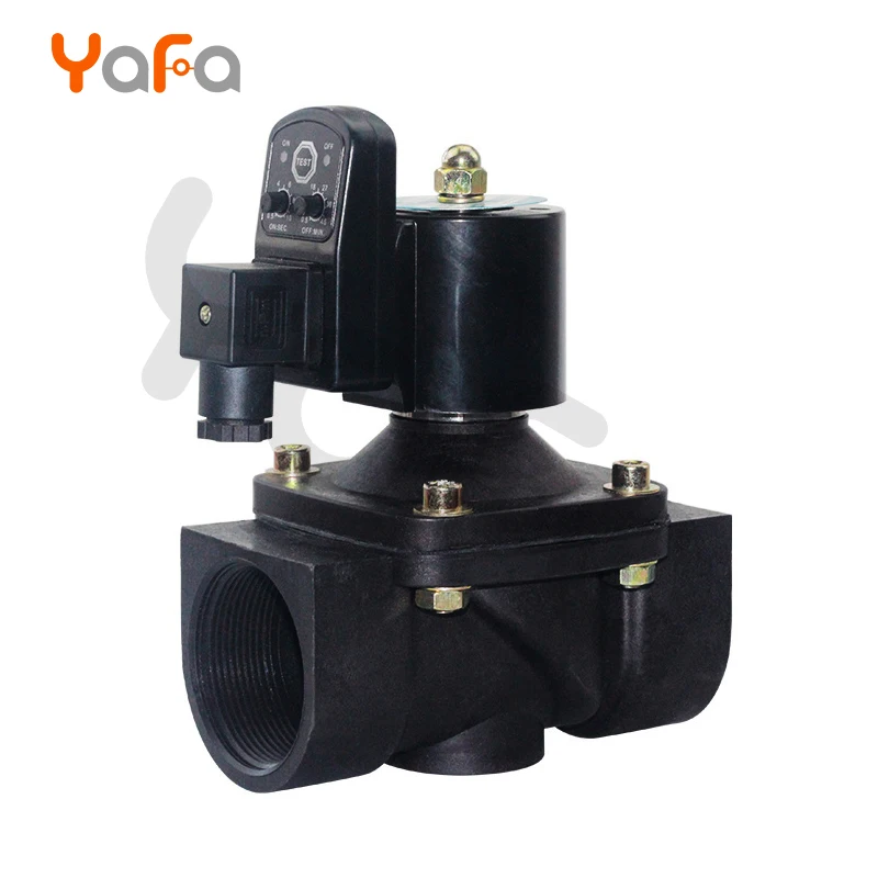 DN15 DN20 DN25 DN32 DN40 AC220V IP65 пластиковый автоматический таймер-напоминатель приема таблеток дренаж, Соленоидный клапан, нормально закрытые водяные клапаны