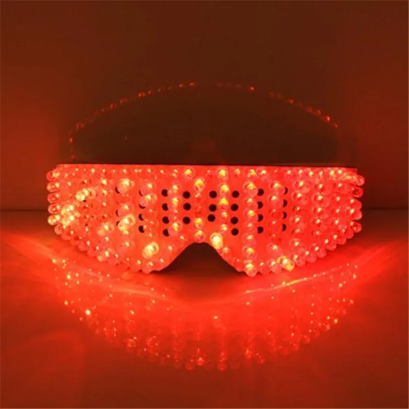 New Product Led Glasses Luminous White Lighting Halloween Glasses For Parties Event Party Supplies Free Shipping06