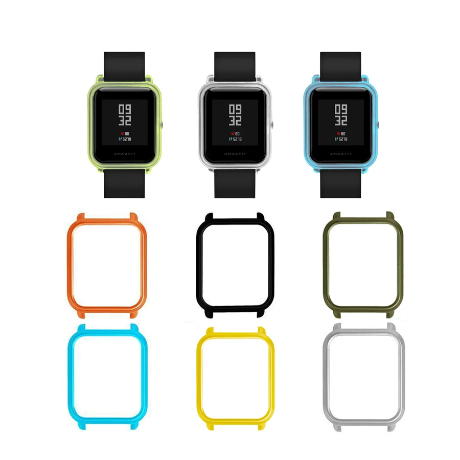 Тонкий чехол из поликарбоната для Amazfit Bip защитный рамка часов Xiaomi Huami Bit Youth