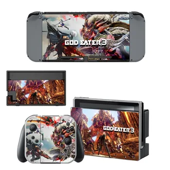 

GOD EATER 3 Decal Vinyl Skin Sticker for Nintendo Switch NS Console + Controller + Stand Holder Protective Film