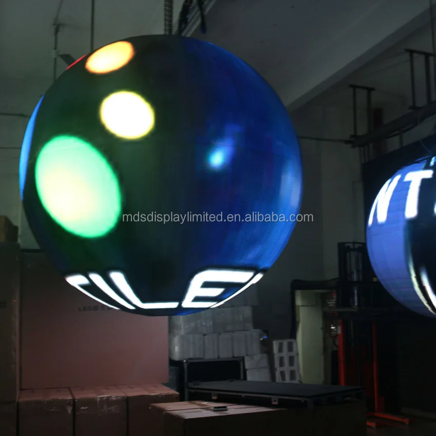 P4.8 sphere led отображает 360 градусов гибкий полноцветный для помещений шар Сфера светодиодный экран