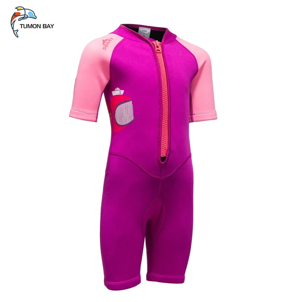 New Kids Baby Girls Boys Wetsuits One Pieces Diving Suits Snorkel