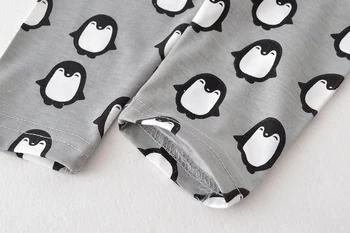 Newborn Set Baby Girl Clothing Sets Baby Girl Clothes Cotton Penguin Long Sleeves T-shirt Pants Headband Infant Clothes bodysuit 6