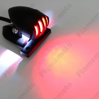 

Black Taillight Grill Bullet Motorcycle Tail Light License Plate Aluminum For BMW R1200GS R1200R K1600GT Rear Stop Light