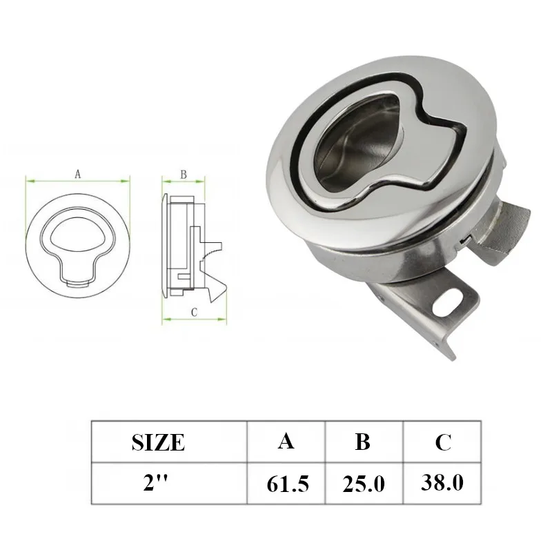 Нержавеющая сталь флеш лодка морской защелки флеш тяга защелки Slam Лифт ручка палубный люк для яхты морской оборудование без ключа