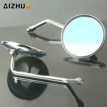 

Motorcycle Universal Rearview Mirrors 8mm 10mm Stainless Steel Side Mirror For YAMAHA VMAX SR400 FZ-6N Honda Shadow 150 600 750