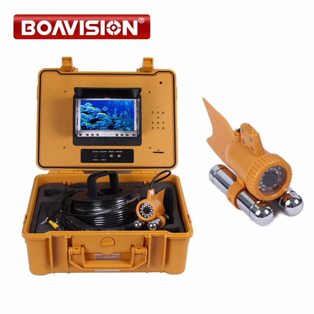 

7" Digital LCD Monitor with dvr 24Pcs White Leds 1/3 SONY CCD 650TVL Video CCTV Underwater Fishing Camera 50M Cable Fish Finder