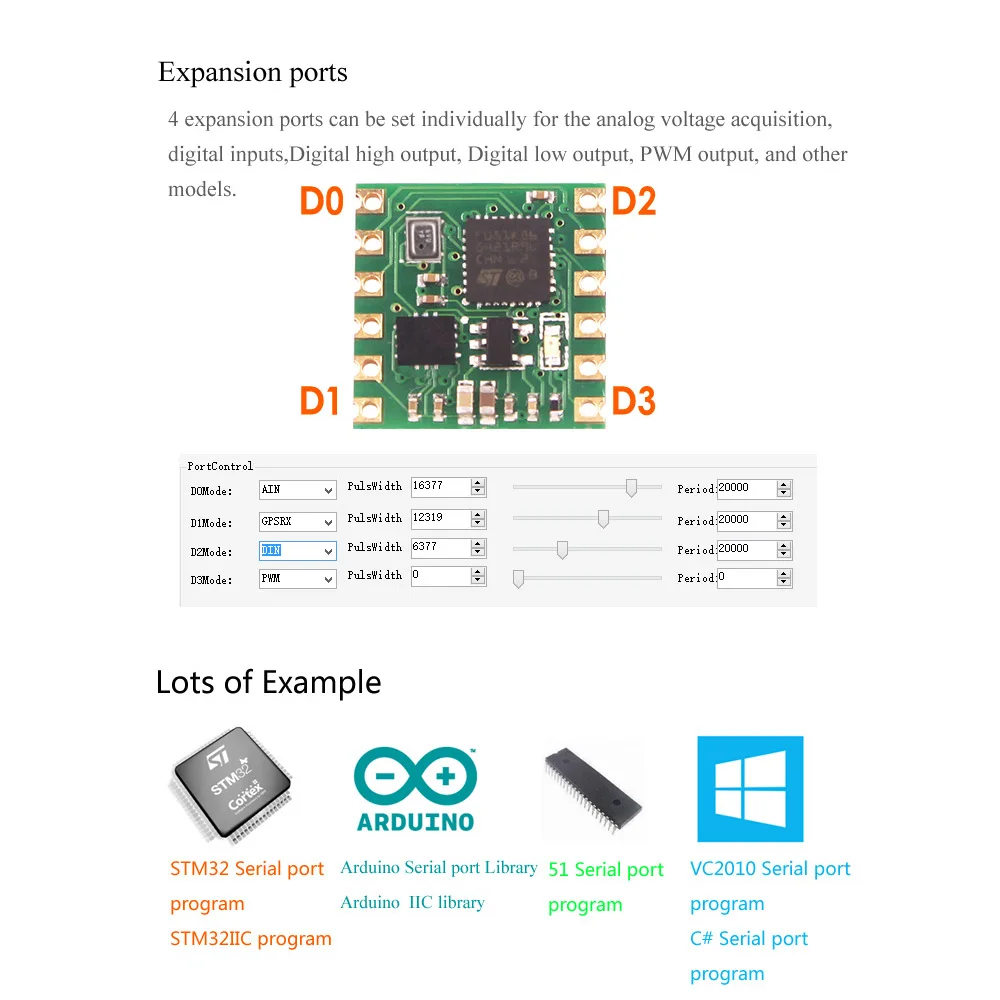Serial port 6-axis accelerometer / gyroscope BMI160 module, Kalman filter, angle