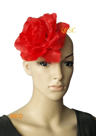 15 см Шелковый цветок для millinery/sinamay шляпа/шляпка для церкви/чародейка, с брошь, заколка для волос, 12 цветов