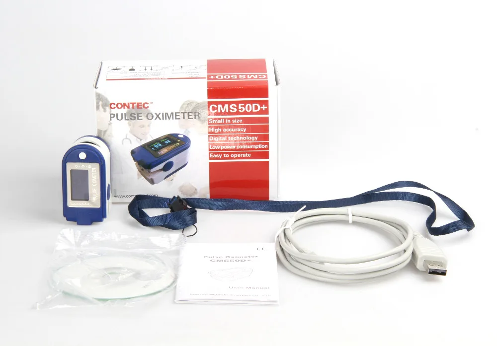 

CE FDA CMS50D Plus Fingertip Pulse Oximeter SPO2 Monitor 24 Hours Record CMS50DA+