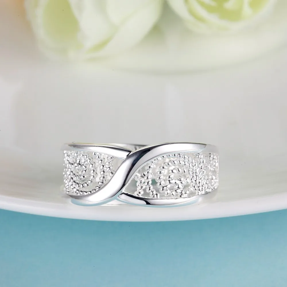 Великолепное круглое полое блестящее кольцо по оптовой цене 925 модные ювелирные изделия посеребренное кольцо Engagemetn/ювелирные изделия для свадебной вечеринки