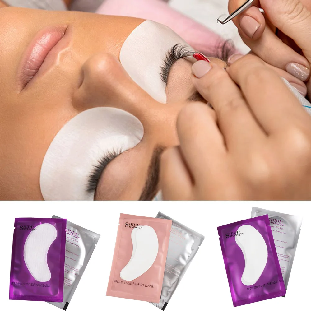

5Pair Eyelash Extension Paper Patches Grafted Eye Stickers 3 Color Eyelash Under Eye Pads Eye Paper Patches Tips Sticker