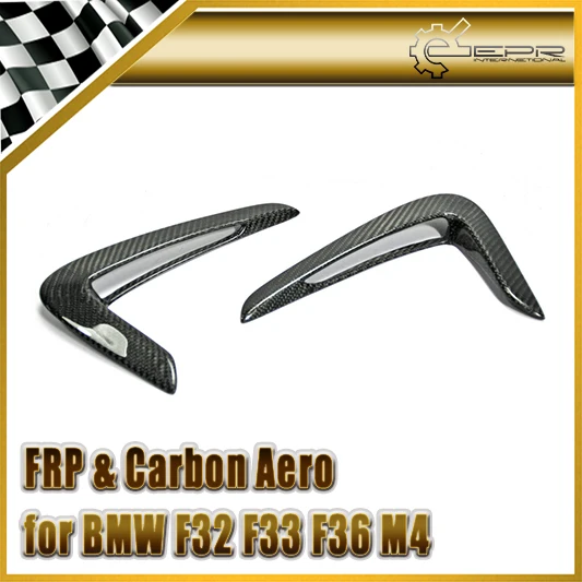 Автомобильный Стайлинг для BMW F32 F33 F36 M4 углеродное волокно крыло боковая решетка