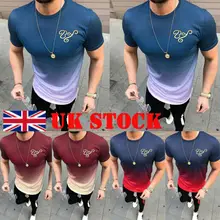 Сексуальная мужская рубашка Slim Fit с круглым вырезом с коротким рукавом для занятий йогой