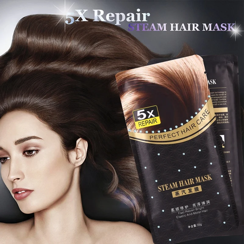 

2019 Dry Pure Scalp Hair Care Mask New Automatic Repair Heating Steam Hair Mask Smoothing Moisturizing Oil For Hair Treatments