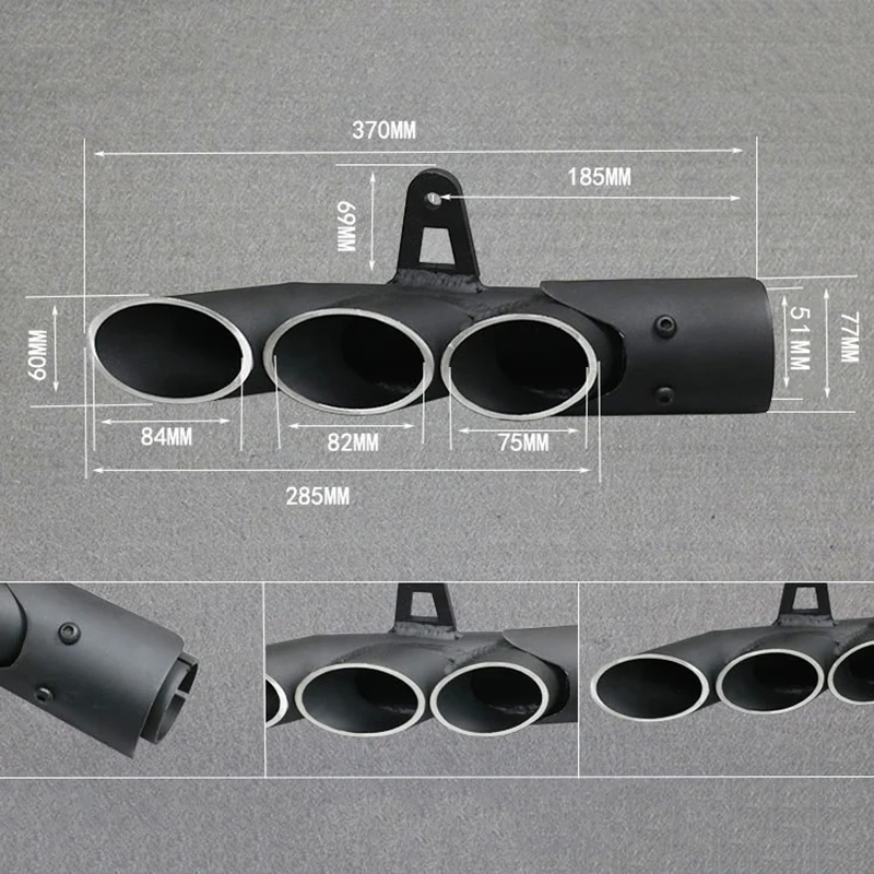 Мотоцикл двойной выход Алюминиевый Глушитель Трубы модифицированный 51 мм Глушитель системы для R6/R1 ZX-6R Z750/800 CBR1000