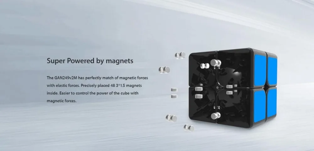 Gan249 V2 2*2 кубик без наклеек Ган 249 V2 м 2*2 кубик без наклеек Профессиональный Кубик Рубика волшебный куб, головоломка, Детский подарок