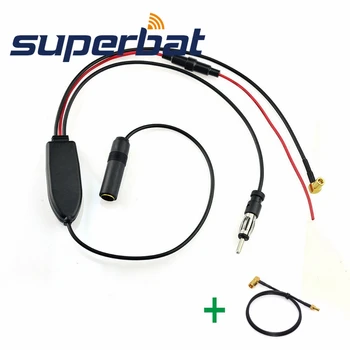 

Superbat FM/AM to DAB/FM/AM Car Radio Amplifier/Converter/Splitter With SMB to SMA Aerial Adaptor Cable 50cm for Beat DAB