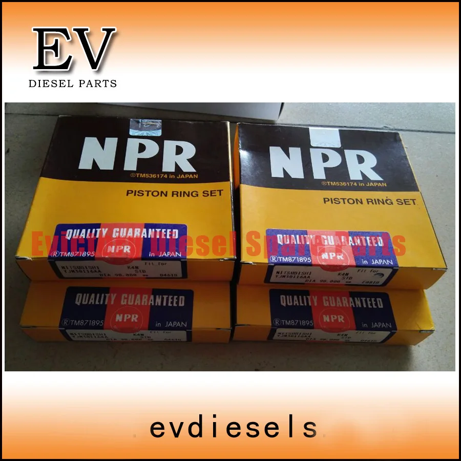 Fit for Mitsubishi engine excavator S4L S4L2 piston ring set 31A17 00010
