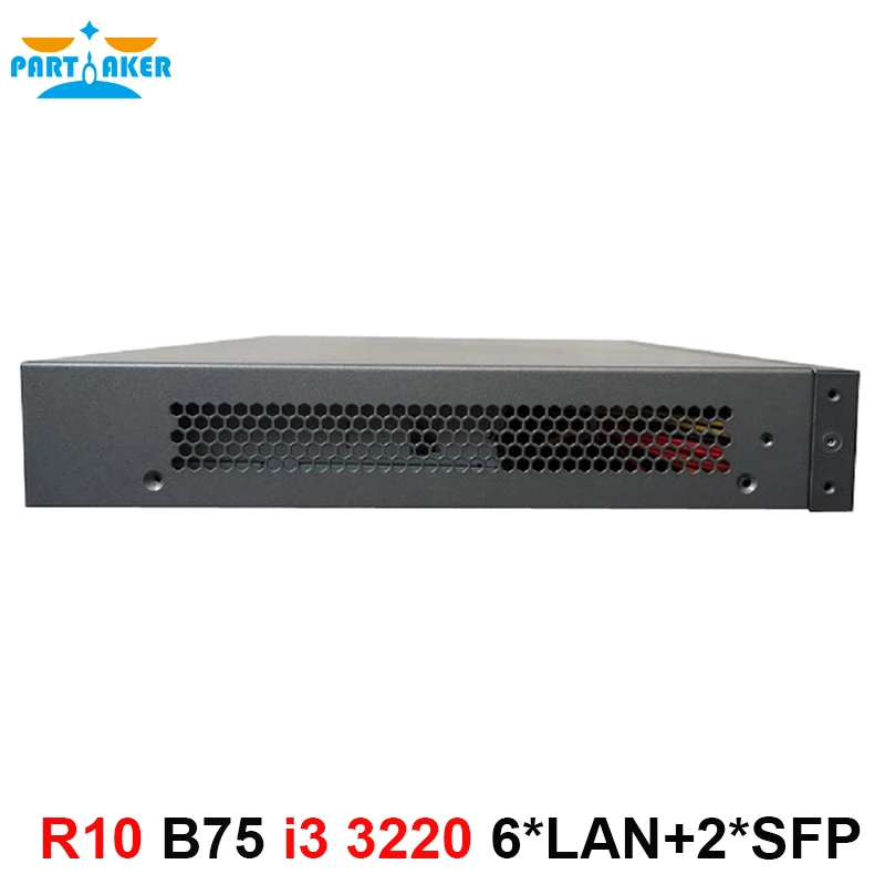 1U чехол для смартфона B75 i3 3220 с 6 * 82574L 2 Intel I350 SFP Gigabit 4 Гб Ram 32 SSD|firewall hardware|1u rackfirewall