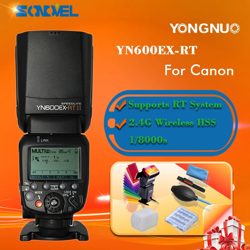 

2017 YONGNUO YN600EX-RT II yn600ex rt 2.4G Wireless HSS Master TTL Flash Speedlite for Canon Camera as 600EX-RT YN600EXRTII