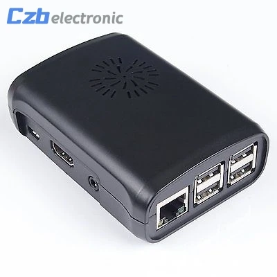 Black ABS Protective Enclosure Case Box Computer Raspberry