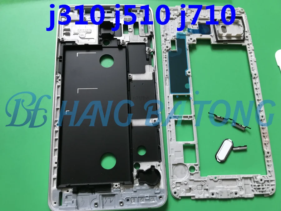 Полный корпус для Samsung J5 J510 J7 J710 2016 Передняя средняя рамка пластина ободок задняя