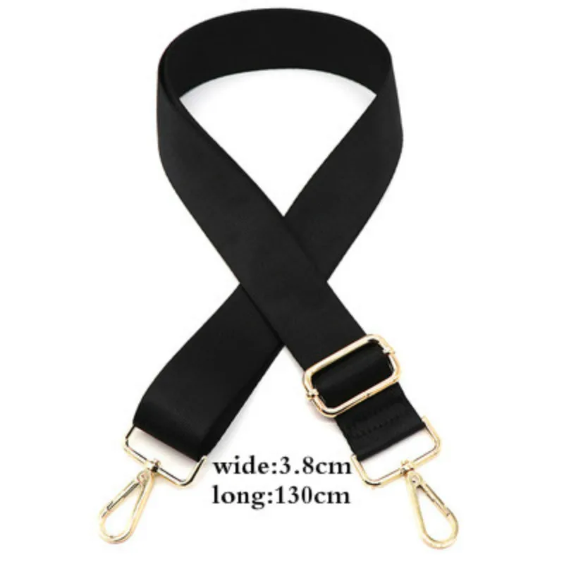 MEDADA Widened shoulder strap inclined bag fittings black nylon shoulder strap belt for bag 130cm