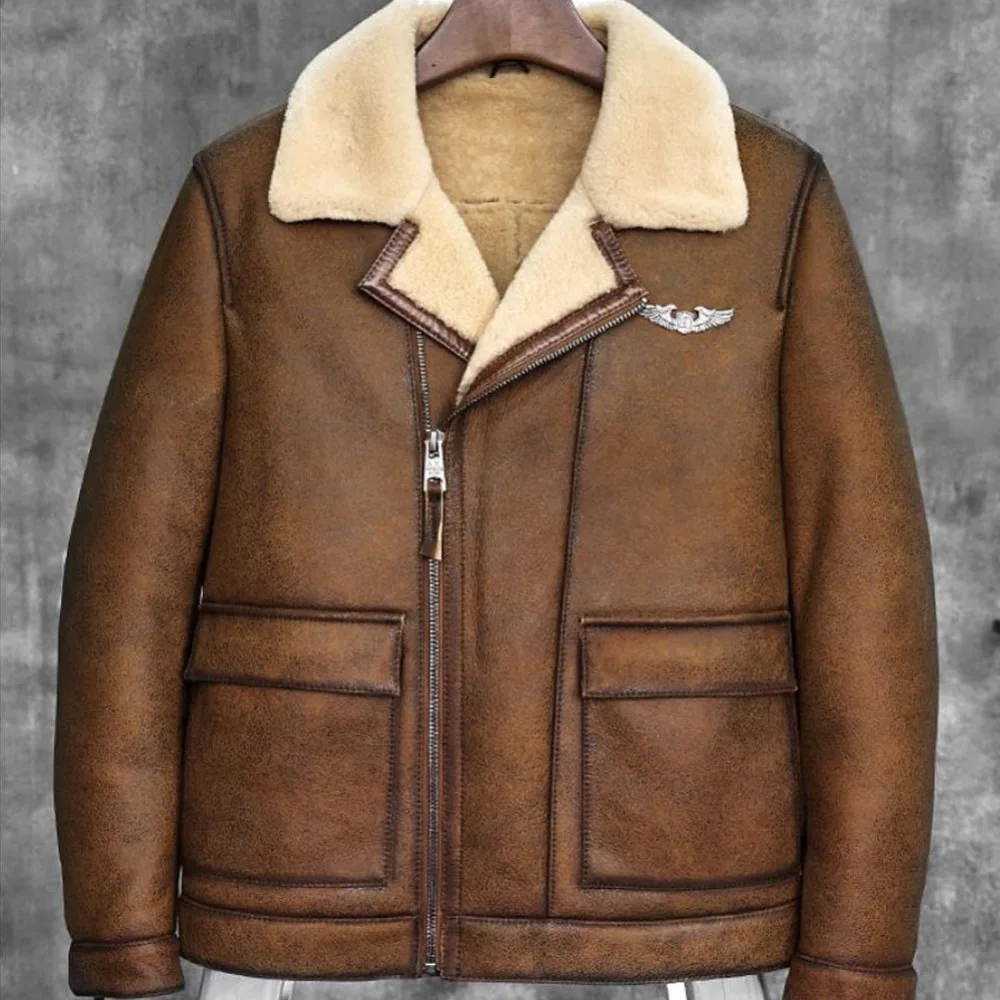 mens shearling coats on sale