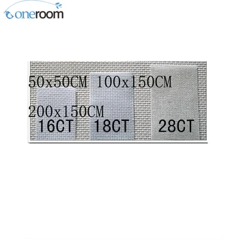 

Noneroom FREE Shipping Top Quality 28ST 28CT cross stitch canvas cloth white color any size, embroider canvas