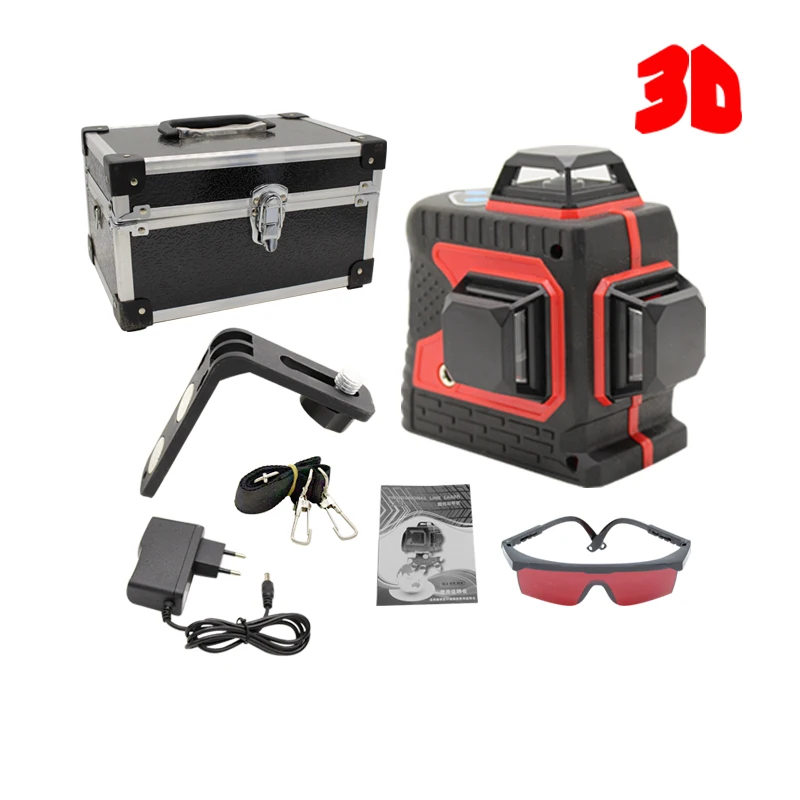 Big Strong 3D 12Lines Laser Level Thick Lines Self Leveling 360 Horizontal And Vertical Cross Super