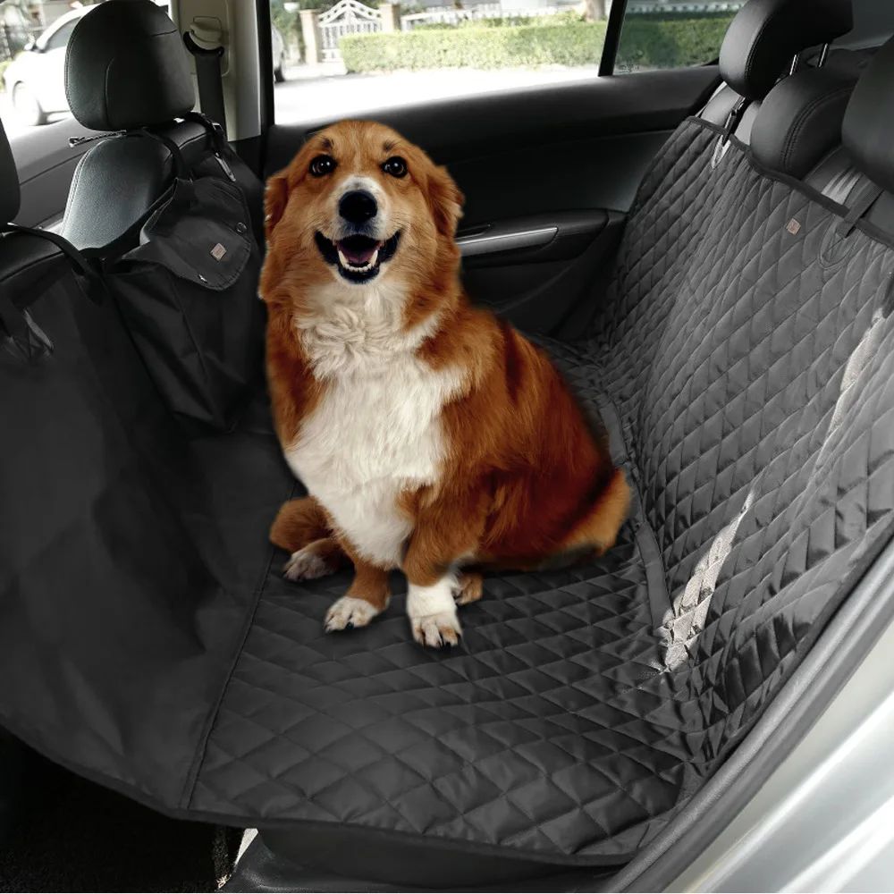 900D Oxford Pet Car Seat Covers Waterproof Back Bench Seat Car Interior