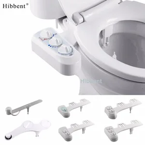 Неэлектрическое крепление биде сиденье на унитаз или биде самоочищающееся сопло-распылитель биде пресной воды Механический мусульманский Shattaf стиральная - изображение