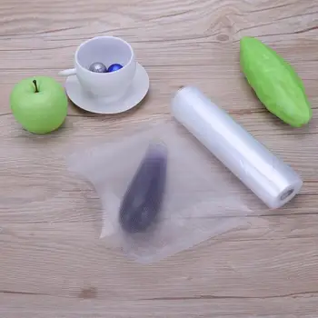 

Home Kitchen 1 Roll 17/22x500cm Food Grade Vacuum Packaging Bags Removable Water Wash Food Bags White