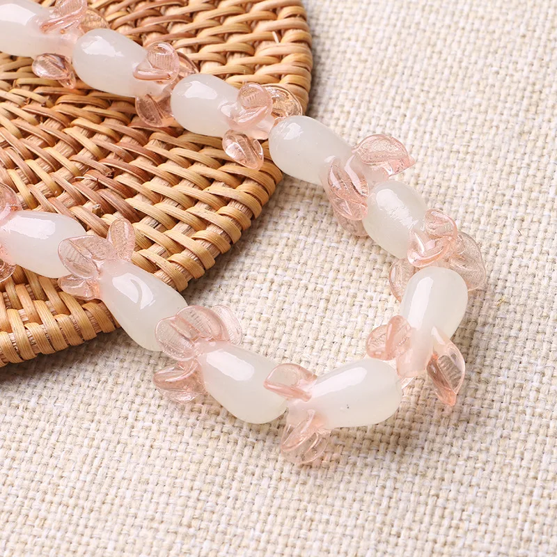 100pcs/lot 10x20mm Handmade Lampwork Beads Loose Spacer Beads DIY Bead For Jewelry Making Bracelet Necklace Accessories