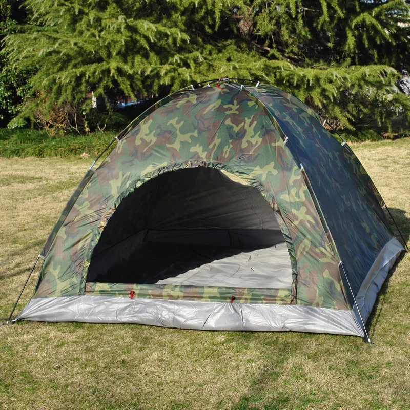 VILEAD Outdoor Camping Camouflage Tent 3-4 People Camping Tent Ultraviolet-proof Spacious and Good Ventilation Stabilization VILEAD Outdoor Camping Camouflage Tent 3-4 People Camping Tent Ultraviolet-proof Spacious and Good Ventilation Stabilization