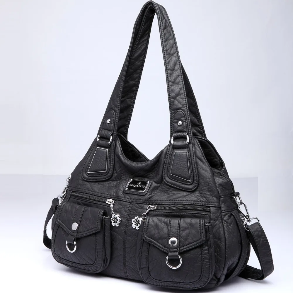 

2019 Angelkiss Women Bag Top-handle Handbag Dumpling Pack Bag PU Shoulder Bag Casual Bags sac a main Luxury Handbags Large Bolsa