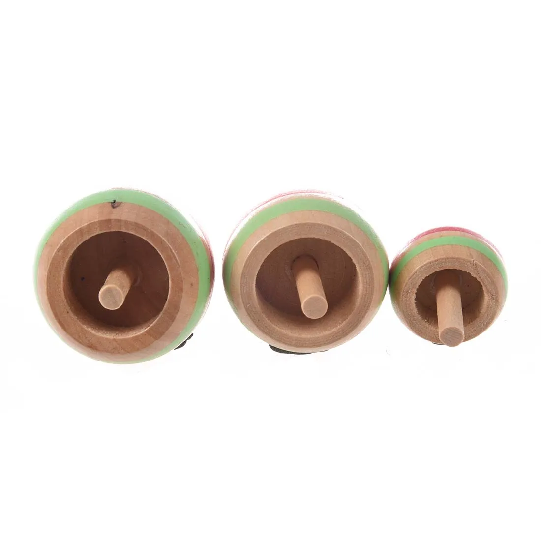 3pcs Wooden Colorful Spinning Top Kids Toy 3 Sizes for Children Above 3 Years Old 3pcs Wooden Colorful Spinning Top Kids Toy 3 Sizes for Children Above 3 Years Old