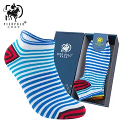 Pier Polo calcetines hombre мужские повседневные носки хлопковые короткие носки дезодорант полоса Носки happy Носки производители акции